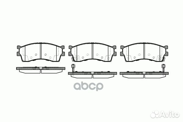 D11126M колодки дисковые передние KIA Clarus