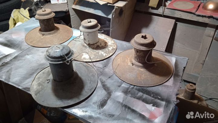 Уличные светильники шляпа СССР эмаль разные