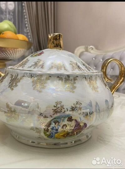 Супница фарфоровая гдр