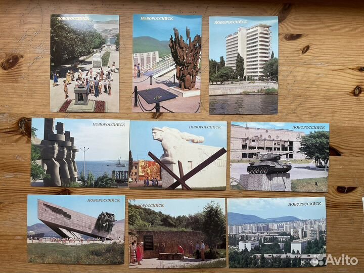 Новороссийск. Комплект советских открыток. 1988 г