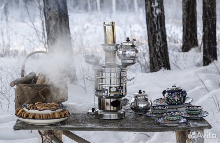 Самовар на дровах, жаровой Турецкий 3,5 л