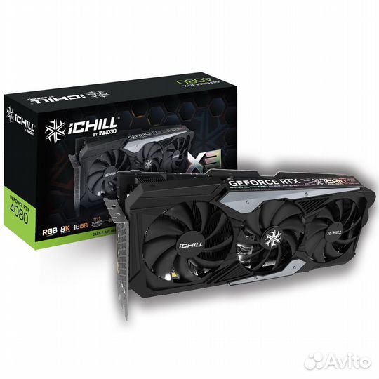 RTX4080 ichill X3 16GB gddr6X 256-bit DPx3 hdmi 25