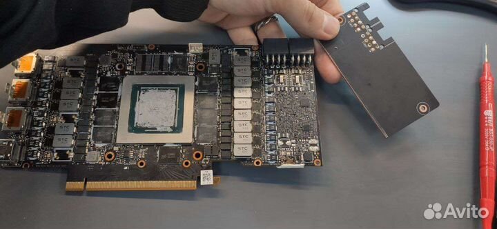 Ремонт видеокарт, замена памяти 3060 ti