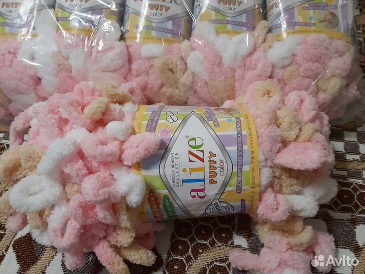Пряжа alize puffy color