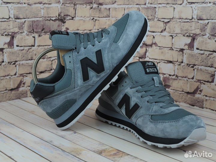 Мужские кроссовки NEW balance 574 серые