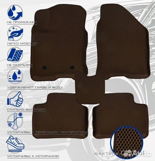 3D коврики ева KIA Cerato 4 с 2018