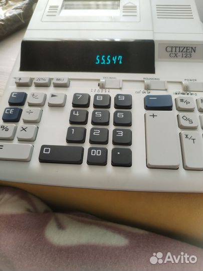 Печатающий калькулятор citizen cx-123