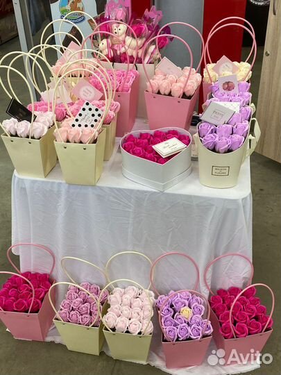 Букет цветов из мыла