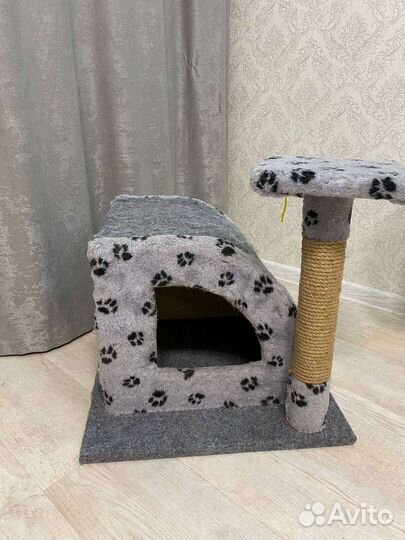 Домик для кошки с когтеточкой