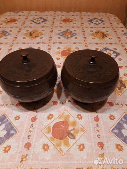 Горшочек металлический с антипригарным покрытием