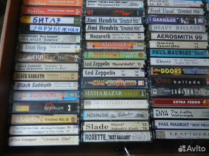 Аудиокассеты зарубежных и отечественными исполните