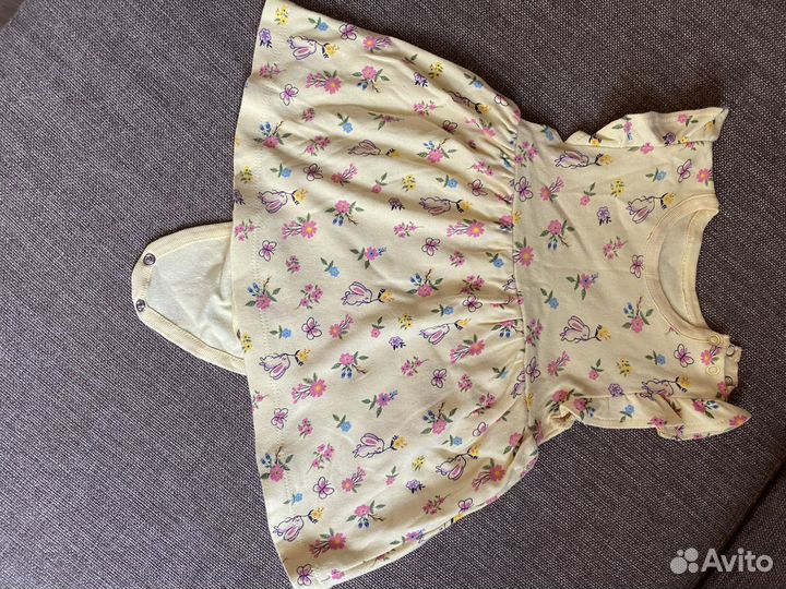 Платье боди для девочки 74