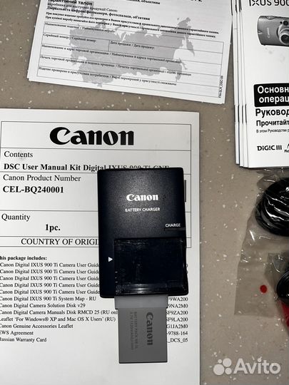 Фотоаппарат Canon digital ixus 900 TI