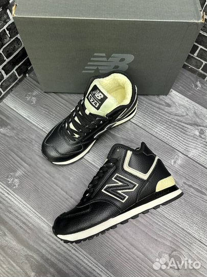Кроссовки new balance 574 с мехом