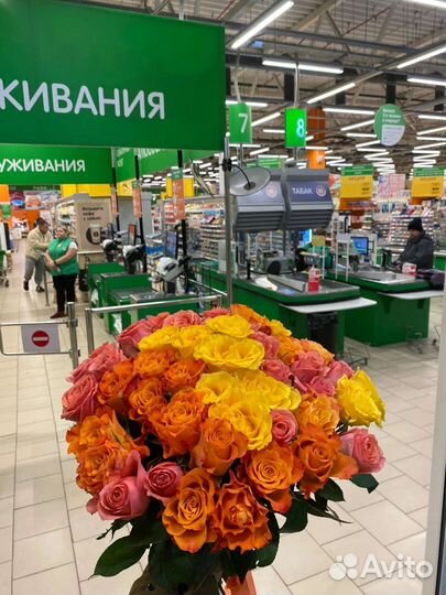 Цветы розы букет