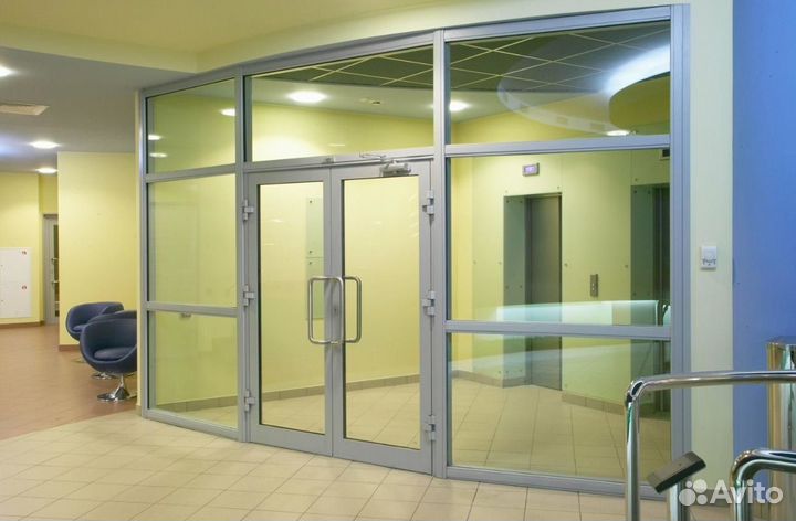 Перегородки стекла, алюминий матирование тонировка