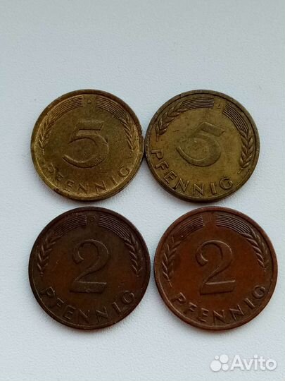 2, 5 пфенингов фрг