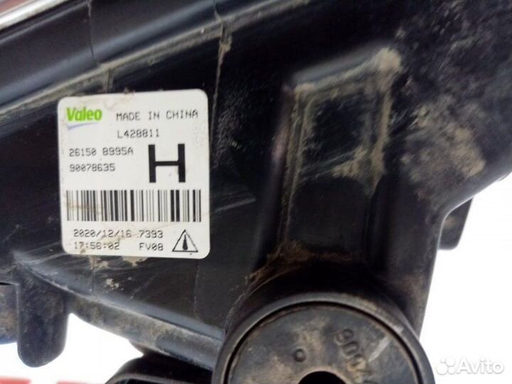 Противотуманный фонарь правый Nissan Х Tail T32