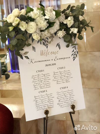 План рассадки гостей