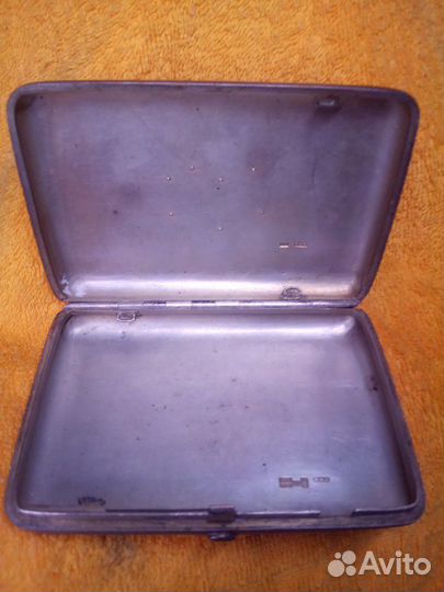 Портсигар серебро старинный 84 пробы