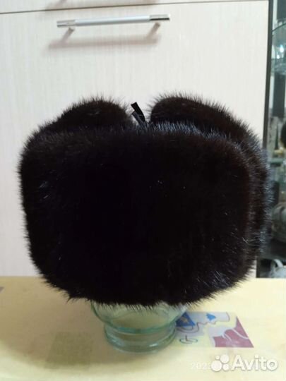 Норковая шапка мужская ушанка