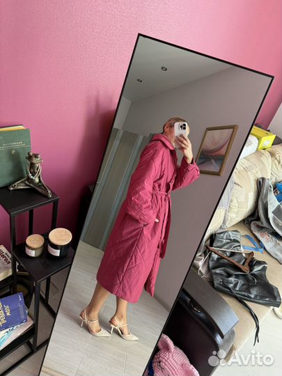 Плащ пуховик женский 42-44 оверсайз