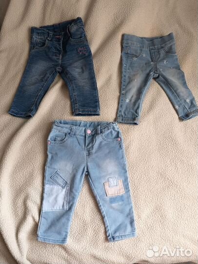 Джинсы 74 размер на девочку