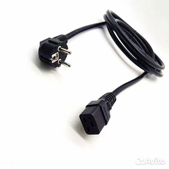 Кабель питания С19 сечение 3х2,5мм длина 1,5 метра