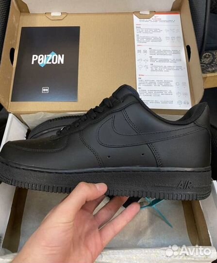 Nike air force 1 low black Оригинал на руках