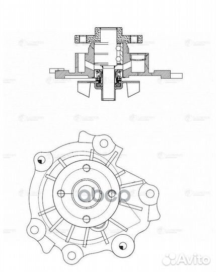 Насос водяной Volvo XC60 (07) /S60 (10) /S80 (0