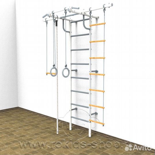 Дск с допол.перекладиной, цвет бело-серый