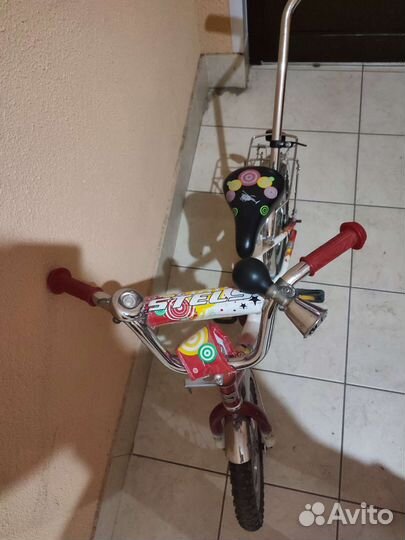 Детский велосипед с родительской ручкой