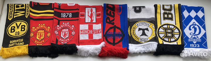 Шарфы футбольные и хоккейные