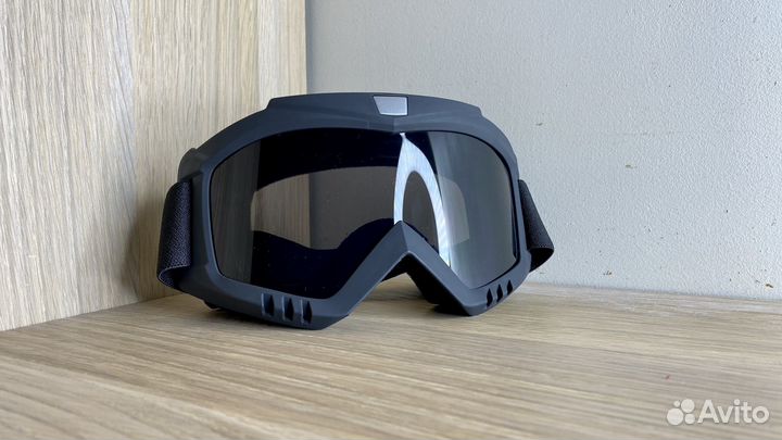 Горнолыжные очки для снегохода прозрачная линза