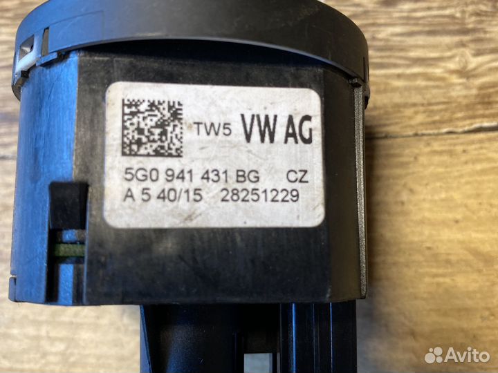 Volkswagen golf 7 переключатель света