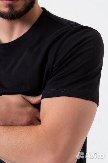 Футболка - черный №Н-11772. Оптом