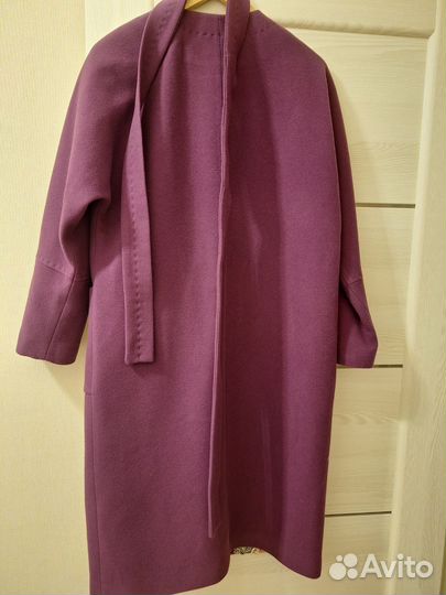 Пальто шерсть 80, размер 44-46 как новое