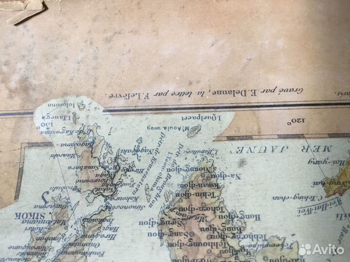 Старинная карта России. Франция