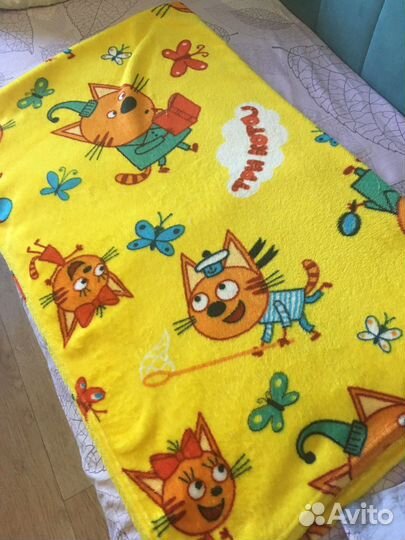 Плед детский три кота