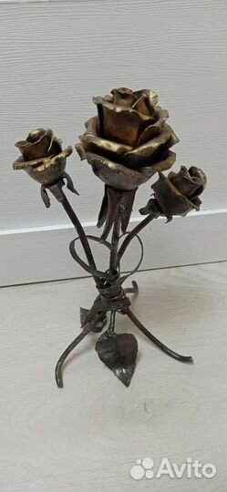 Кованые цветы, статуэтка