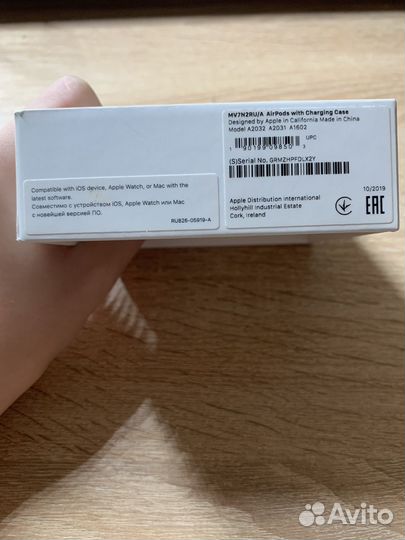 Наушники airpods 2 оригинал