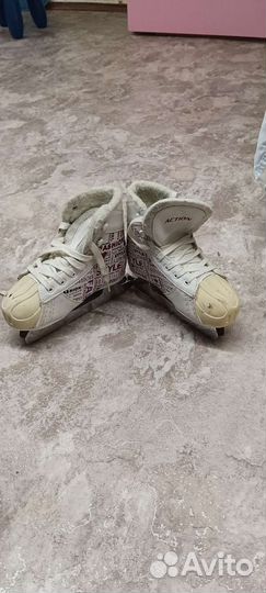 Коньки детские раздвижные с двумя лезвиями