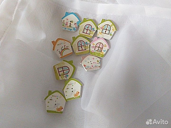 Пуговицы деревянные