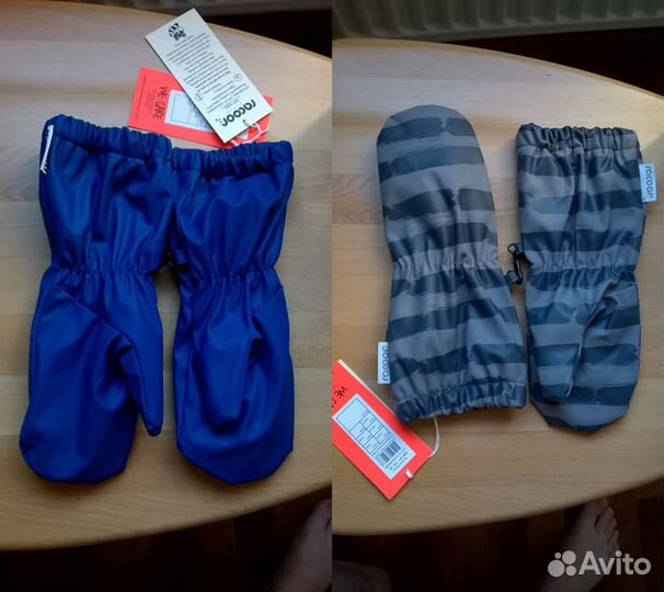 Новые краги резина на флисе 5-9 лет Дания