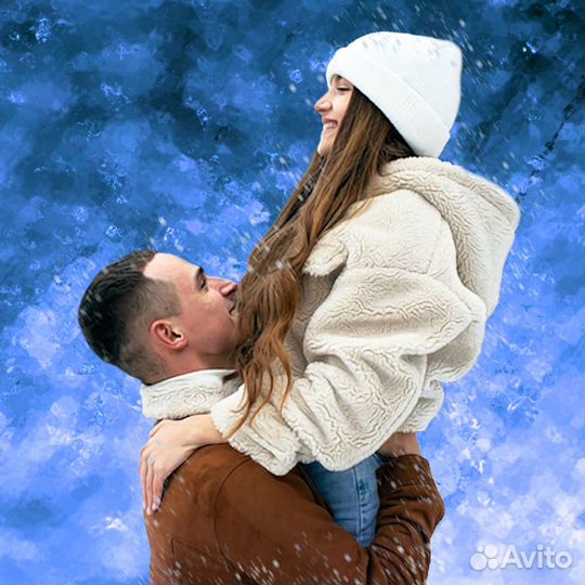 Подарок / Портрет по фото / Печать на холсте