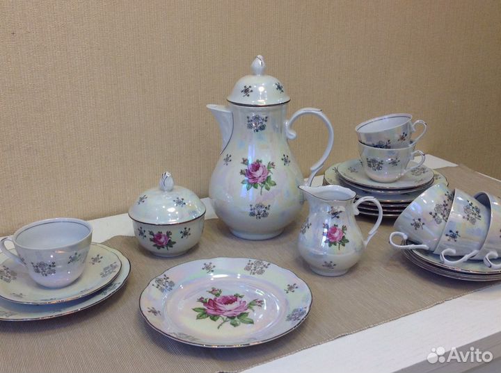 Сервиз чайный Kahla (роза) гдр