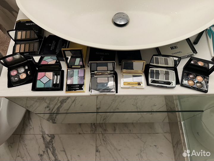 Тени Chanel, Dior, Guerlain, YSL