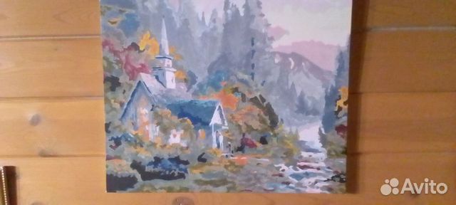 Картина по номерам "Церковь в горах"