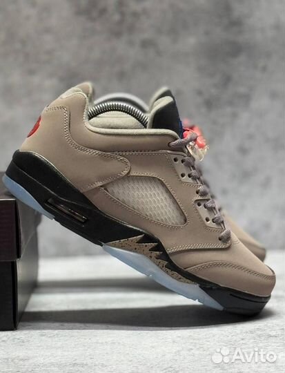 Кроссовки Nike PSG x Air Jordan 5 Low (Арт.55092)