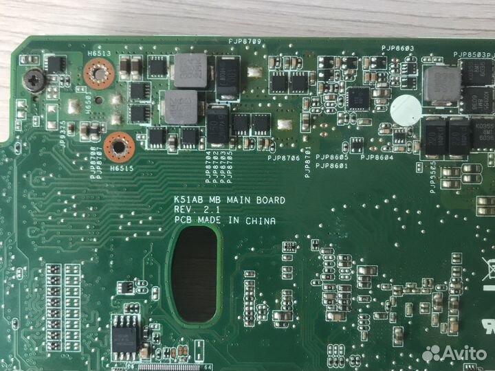 Материнская плата для ноутбука Asus k70A (донор)